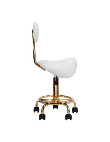 HOCKER KOSMETYCZNY 6001G BIAŁY