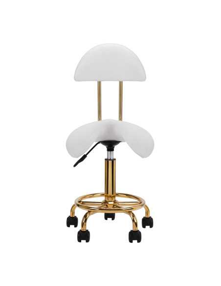 HOCKER KOSMETYCZNY 6001G BIAŁY