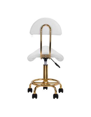 TABORET KOSMETYCZNY 6001G BIAŁY 