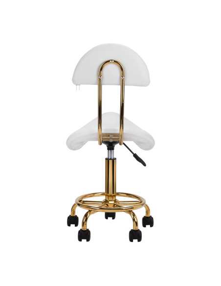 HOCKER KOSMETYCZNY 6001G BIAŁY