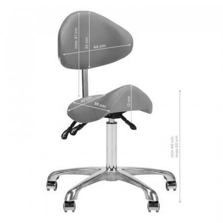 KOSMETYCZNY 1004 GIOVANNI SZARY STOOL