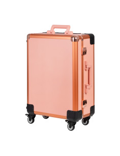 Schminktisch mit LED-Glühbirnen T-27 in Roségold. 2