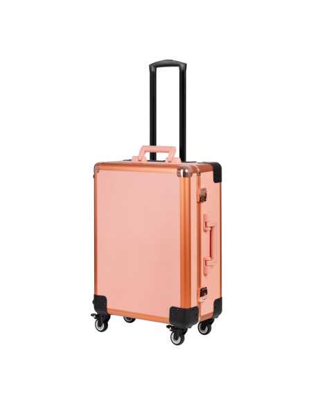 Table de maquillage ampoules led t-27 or rose