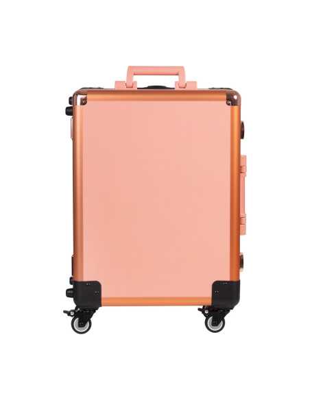 Table de maquillage ampoules led t-27 or rose