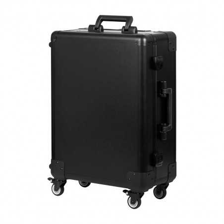 Trolley valigia trucco + specchio led t-27 nero