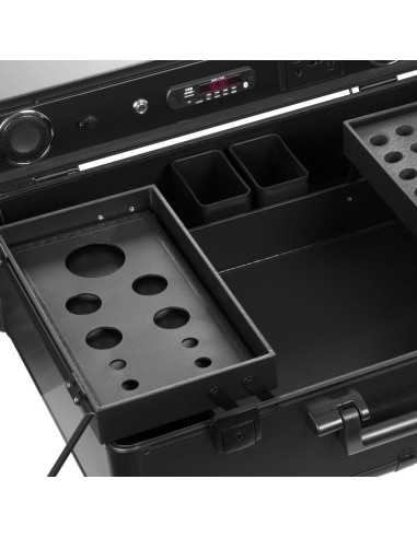 Valise Tables maquillage 136922 Stations de maquillage portable avec haut-parleurs led usb