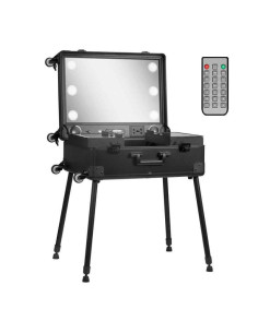 BOX PORTABLE STAND WITH BLACK SPEAKERS