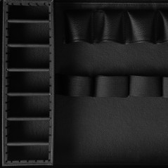 Belo-črni brivski frizerski kovček 