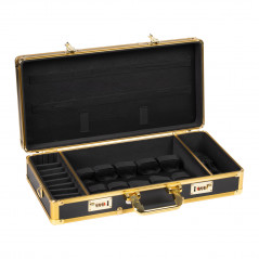 Black and gold barber hairdressing suitcase
