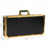 Black and gold barber hairdressing suitcase 