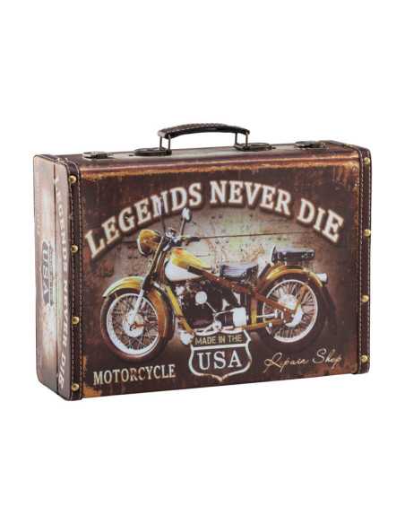 Suitcase barber hairdresser motorcycle 
