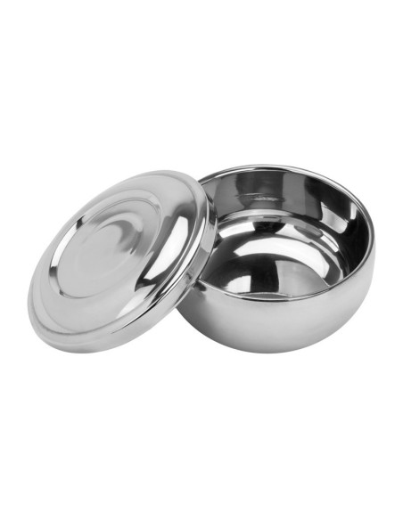 SHAVING CRUCIBLE BOWL H-24 METAL WITH A LID 