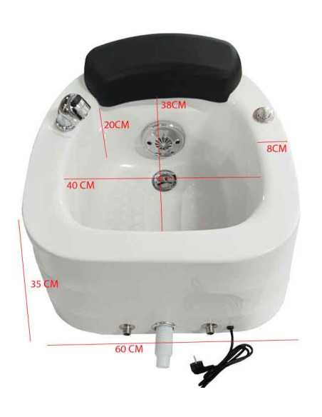 Bacia de banho para pés pedicure 00999 Bacia de banho para pés spa pedicure florence