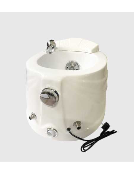 Bassine bain pieds pédicure 00997 Bassine de pédicure Bains pieds spa venis blanc