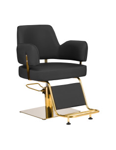 GABBIANO HAIRDRESSING CHAIR LINZ GOLD BLACK 