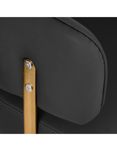 GABBIANO HAIRDRESSING CHAIR LINZ GOLD BLACK 