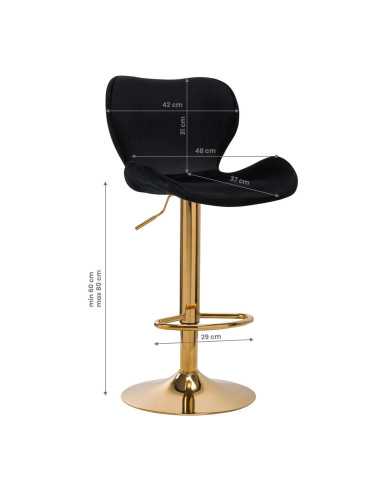 HOKER BAROWY QS-B15 AKSAMIT CZARNY 