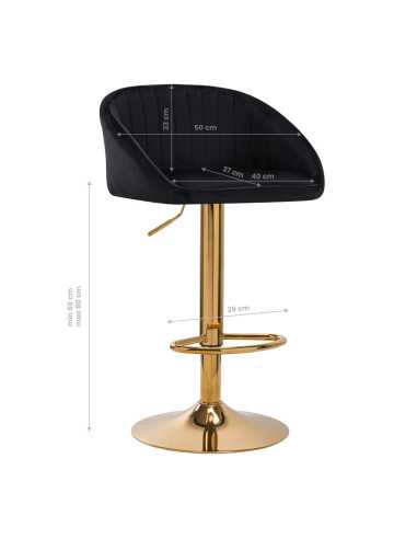 HOKER BAROWY QS-B16G AKSAMIT CZARNY 
