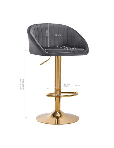 HOKER BAROWY QS-B16G AKSAMIT SZARY 