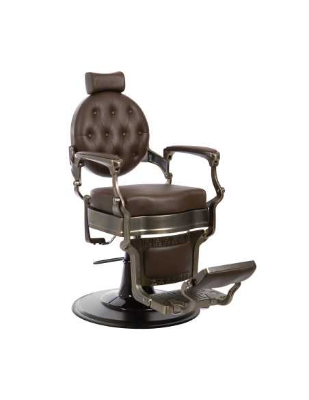 Cadeira de barbeiro vintage masculina Florence BRONZE BROWN 