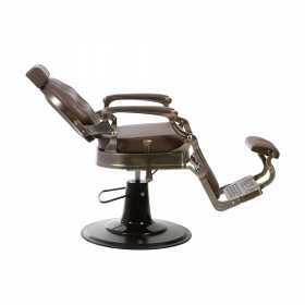 Cadeira de barbeiro vintage masculina Florence BRONZE BROWN  2