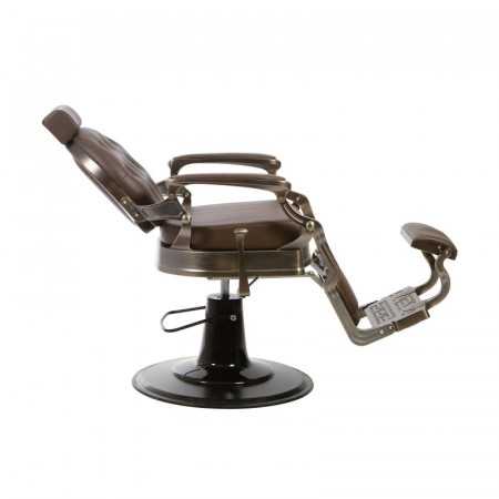 Fauteuil barbier vintage homme florence bronze marron 