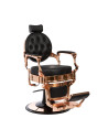 Cadeira de barbeiro vintage masculina Florence COPPER PINK BLACK 