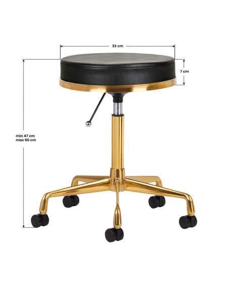 SGABELLO COSMETICO H4 ORO NERO