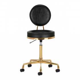 COSMETIC STOOL H5 GOLD BLACK