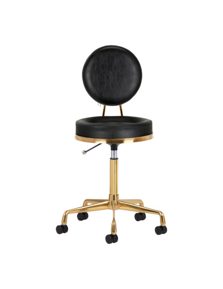 COSMETIC STOOL H5 GOLD BLACK