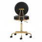 COSMETIC STOOL H5 GOLD BLACK