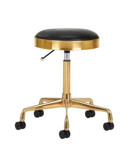 Tabouret cosmetique h7 or noir