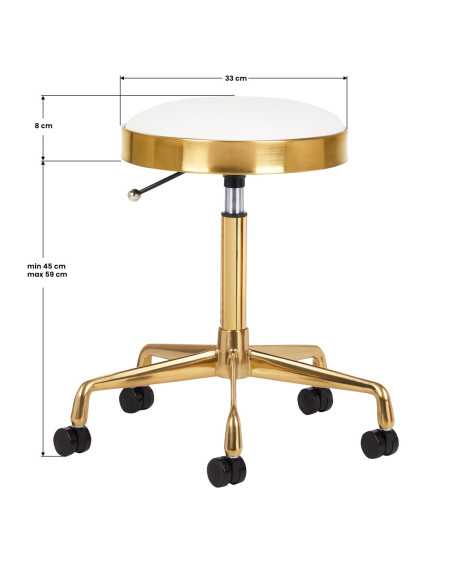 SGABELLO COSMETICO H7 ORO BIANCO