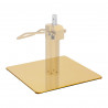 BASE FOR THE HAIRDRESSING CHAIR SQUARE GOLD L009 