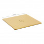 BASE FOR THE HAIRDRESSING CHAIR SQUARE GOLD L009