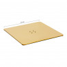 BASE FOR THE HAIRDRESSING CHAIR SQUARE GOLD L009 