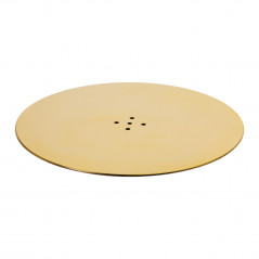 ROUND GOLD HAIRDRESSING CHAIR BASE L010