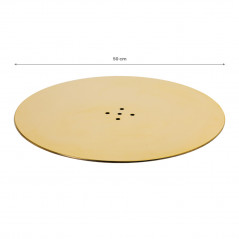 ROUND GOLD HAIRDRESSING CHAIR BASE L010 