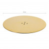 ROUND GOLD HAIRDRESSING CHAIR BASE L010 
