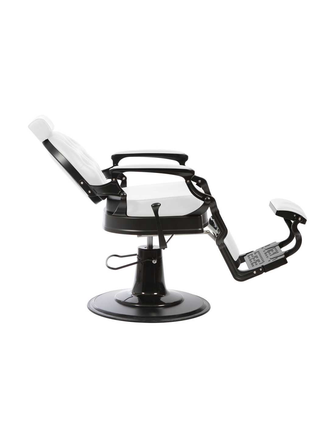 Florence White & Black – Cadeira de barbeiro vintage profissional