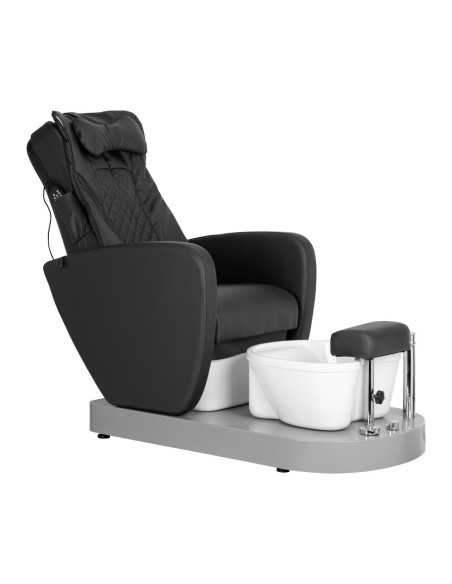 SPA STOEL VOOR PEDICURE AZZURRO 016C ZWART MET RUG MASSAGE EN HYDROMASSAGE