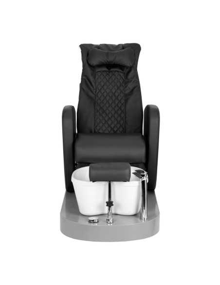 SPA PEDICURESTOEL AZZURRO 016C ZWART MET RUG MASSAGE EN HYDRO MASSAGE