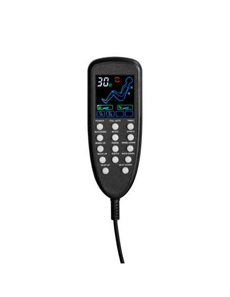 SPA PEDICURESTOEL AZZURRO 016C ZWART MET RUG MASSAGE EN HYDRO MASSAGE
