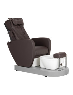 SPA PEDIKÜRESTUHL AZZURRO 016C BRAUN MIT RÜCKENMASSAGE UND HYDROMASSAGE
