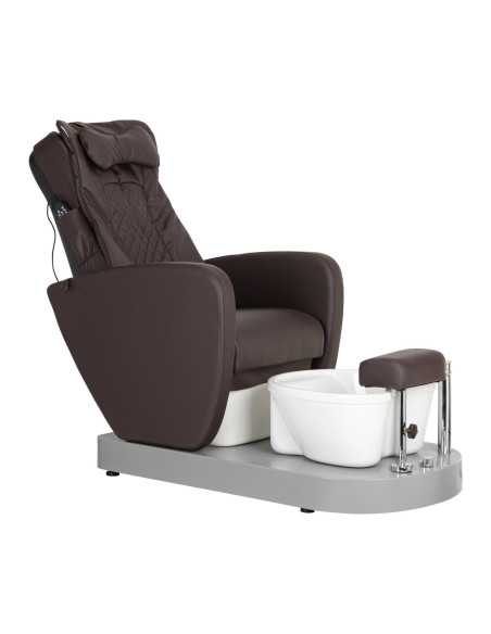 SPA STOEL VOOR PEDICURE AZZURRO 016C BRUIN MET RUG MASSAGE EN HYDROMASSAGE