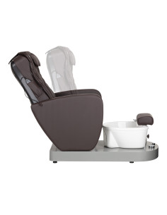 SPA STOEL VOOR PEDICURE AZZURRO 016C BRUIN MET RUG MASSAGE EN HYDROMASSAGE