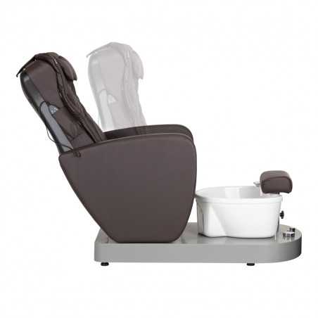 SPA ARMCHAIR FOR PEDICURE AZZURRO 016C BROWN WITH BACK MASSAGE AND HYDROMASSAGE