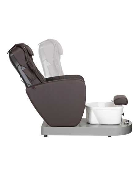 SPA STOEL VOOR PEDICURE AZZURRO 016C BRUIN MET RUG MASSAGE EN HYDROMASSAGE