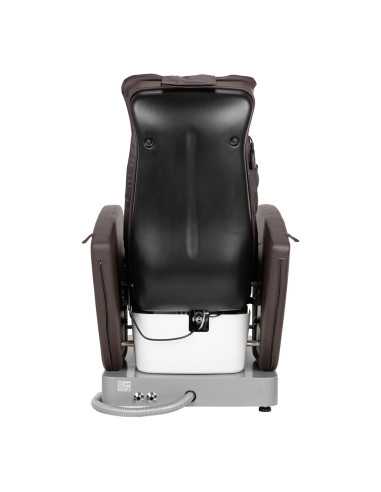 Pedicure Spa Massage Chair 142946 BROWN PEDICURE SPA CHAIR WITH BACK MASSAGE AND BROWN HYDROMASSAGE