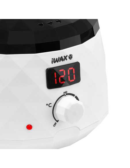 Aquecedor de Cera Branco IWAX Diamond Tech 400ml 100W vz